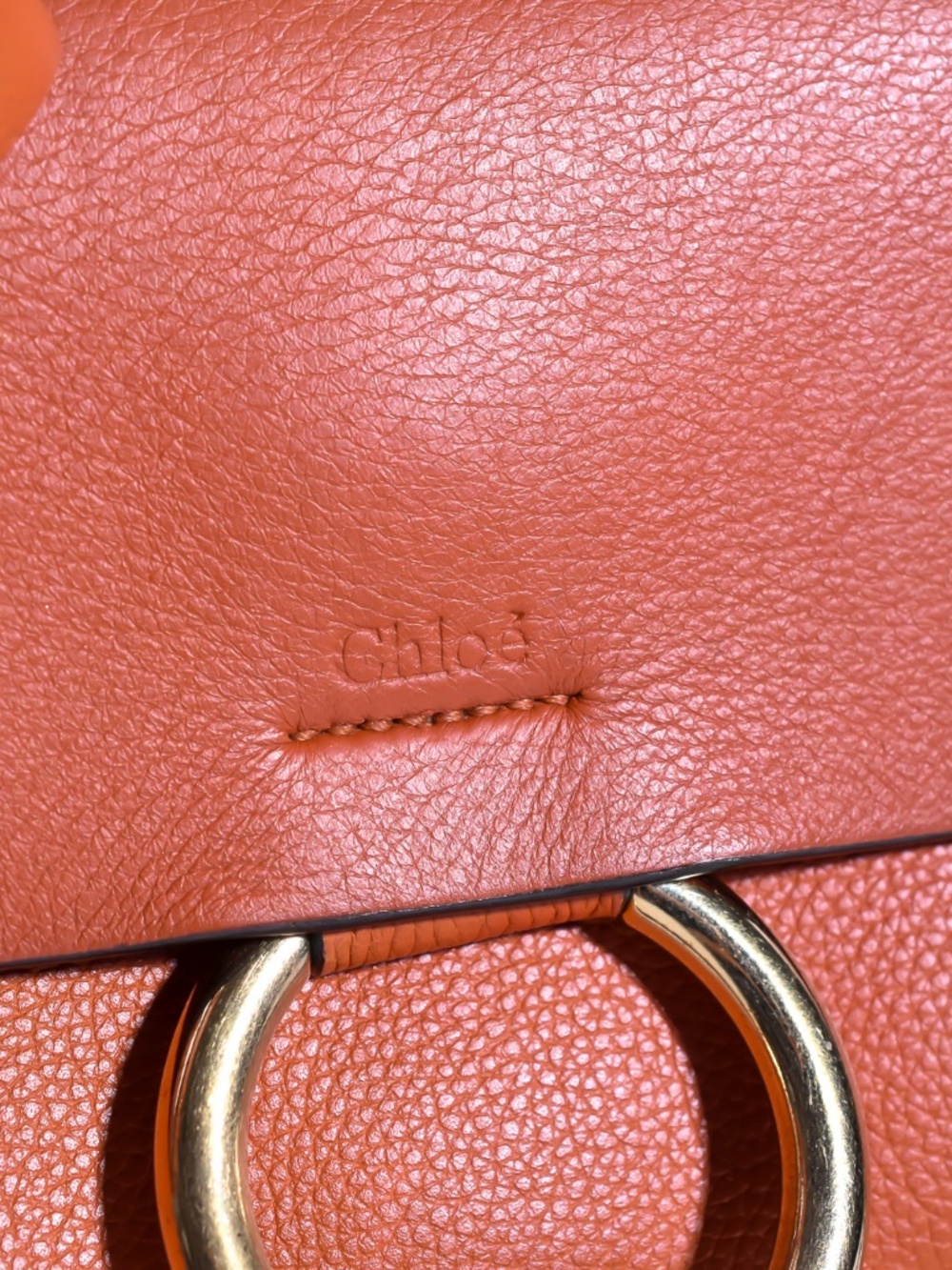 Chloé Small Faye Shoulder Bag Cognac / Brown Calfskin Leather - Picture 5 of 16